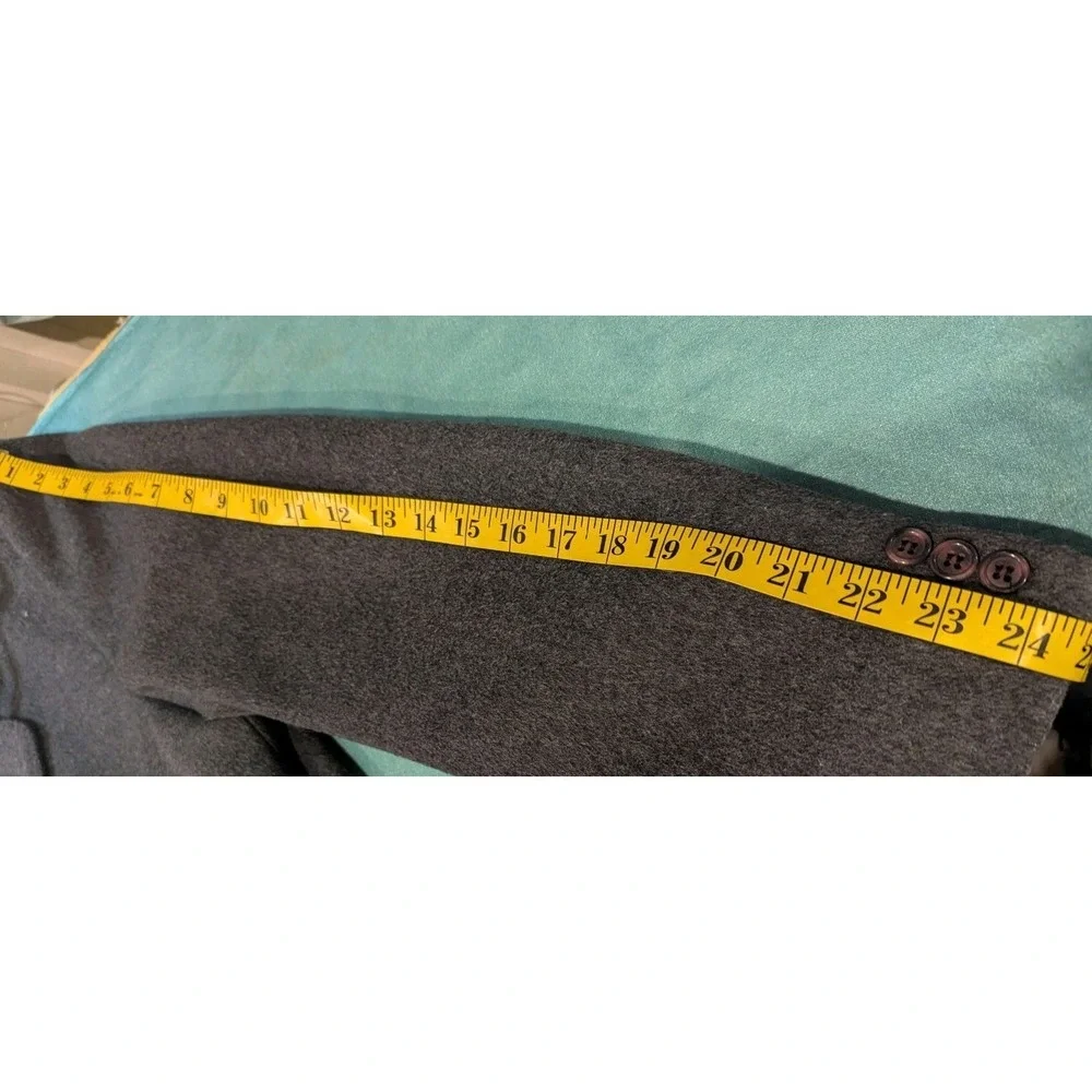 Raleighs Atwood cashmere wool coat size 42 Reg Gray Fabric Made In England  Mens
